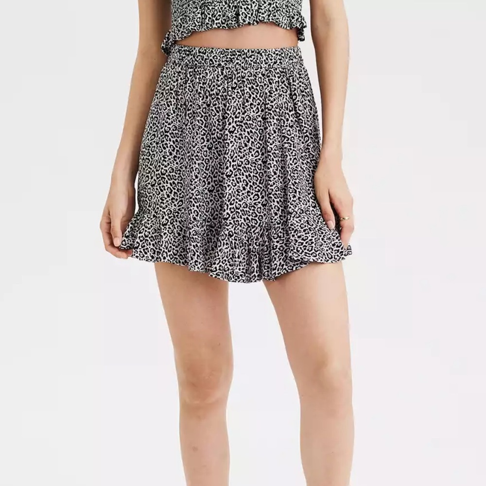 AE Leopard Skirt
